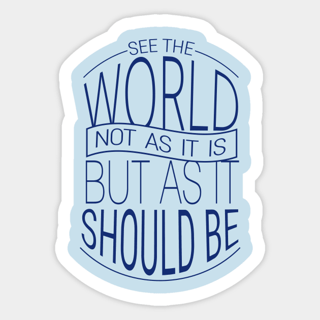 See The World #2 Sticker by byebyesally